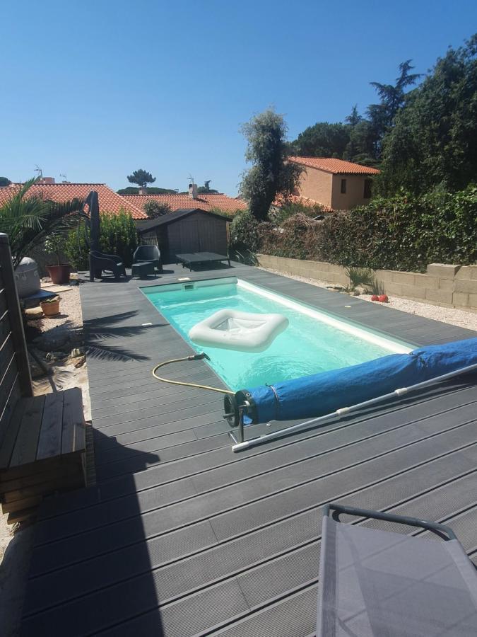T2 Jusqu'A 4 Personnes En Rez-De-Jardin De Maison, Avec Piscine, Draps Et Serviettes De Toilette Fournis Apartman Argelès-sur-Mer Kültér fotó
